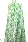 100% linen digital print - banana palms 1.125 yds