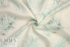 100% linen digital print - feather fern leaf 1.625 yd