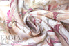 European linen digital print - winding flowers .875 yds