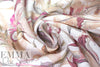 European linen digital print - winding flowers 1.125 yds
