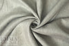 Italian medium weight linen twill - light gray/white