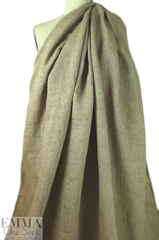 CA designer bohemian linen doublecloth - hemp