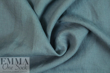 CA designer lightweight linen woven - bluestone