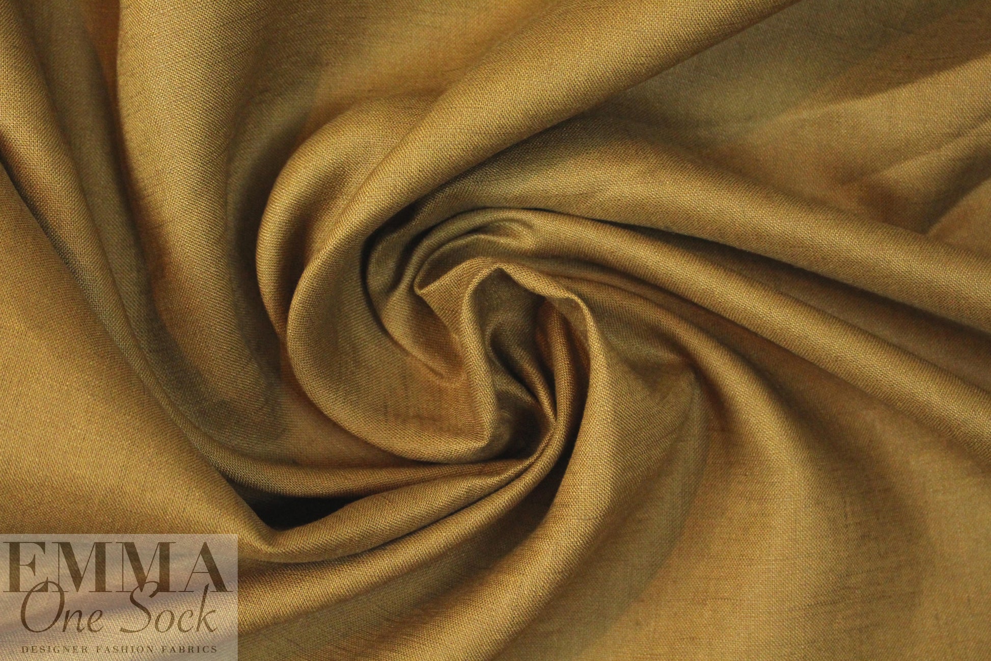 Italian medium-light weight linen - tobacco