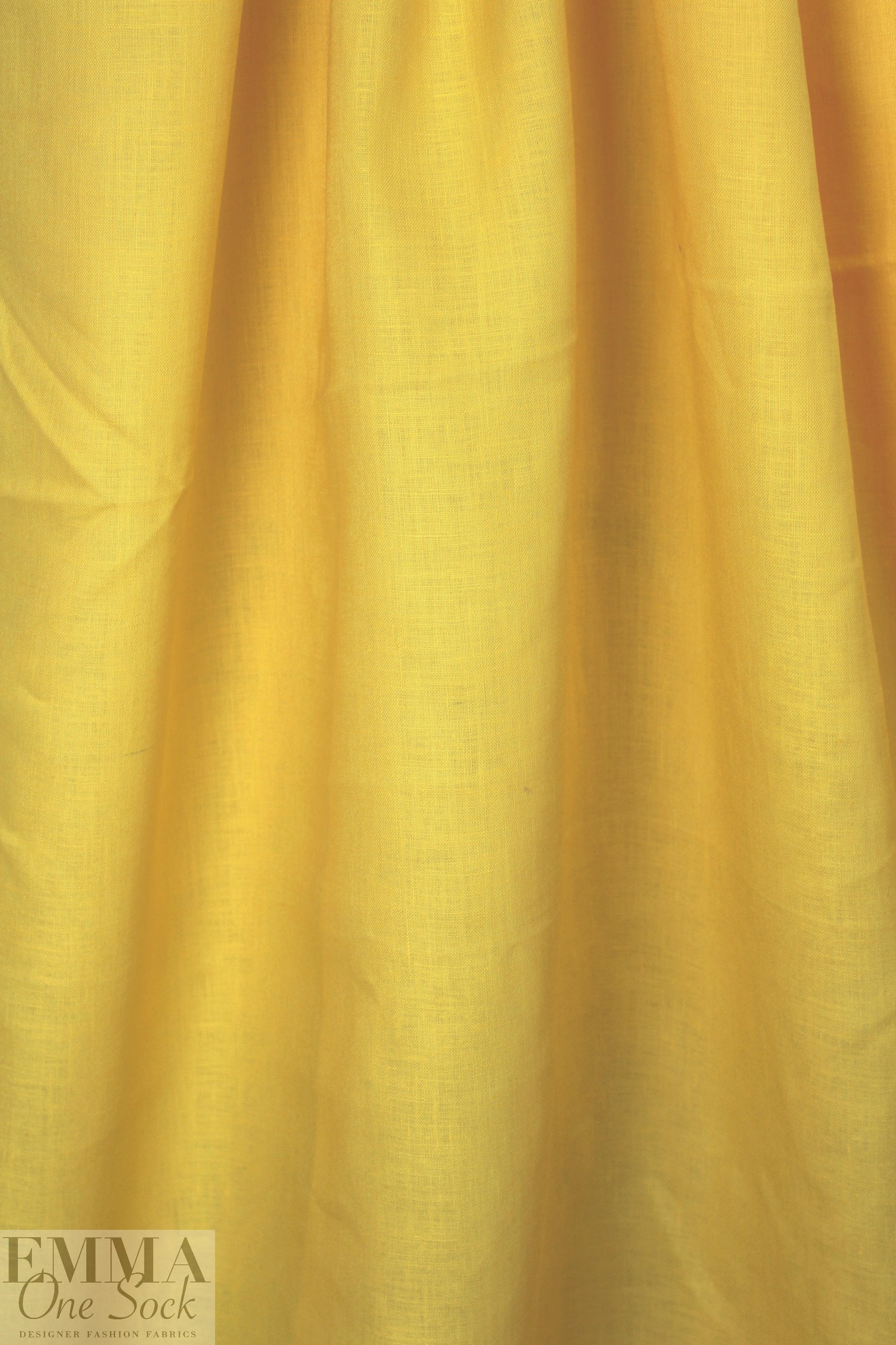 Italian medium-light weight linen - sunshine 1 yard