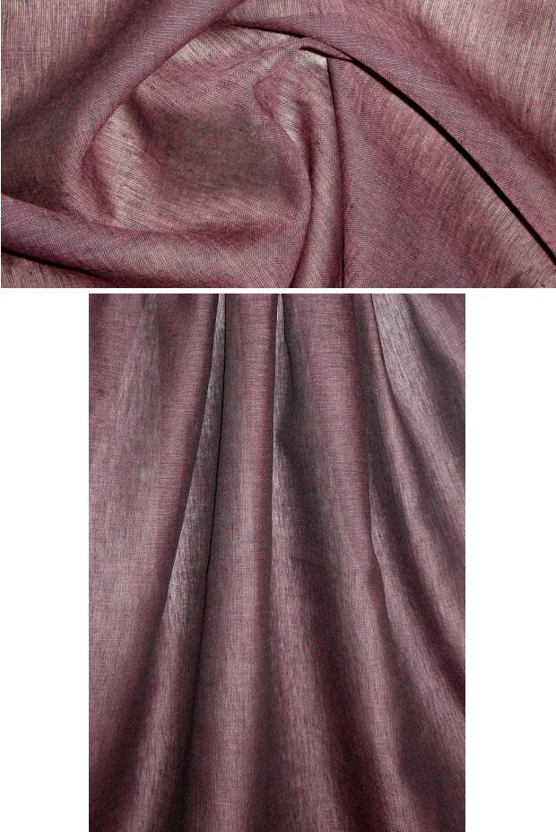 designer collection cross-dye linen - aubergine