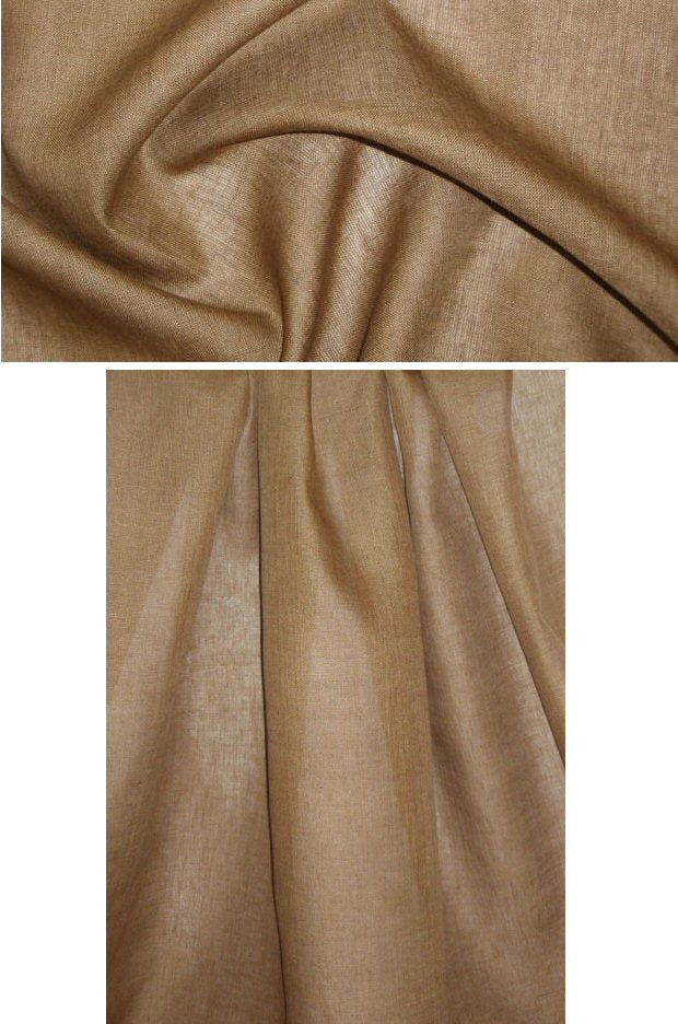 designer collection cross-dye linen - toasty brown 2.25 yds