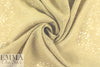 Italian dotty linen blend burnout - desert sand