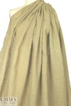 Italian dotty linen blend burnout - desert sand