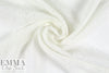 Italian dotty linen blend burnout - white