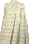 Italian natural novelty stripe linen woven