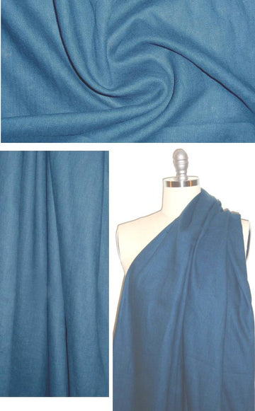 Irish medium weight linen - aegean blue .875 yds