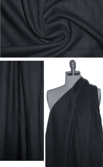 Irish medium weight linen - blue-black