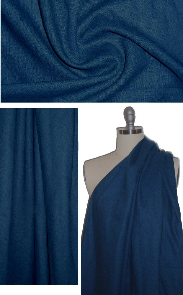 Irish medium-light weight linen - navy