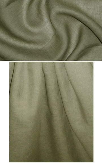Ann Taylor  lightweight linen - loden 1.5 yds