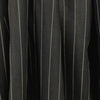 European classic stripe all linen woven - black/frappe 1.25 yds