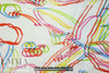 famous designer linen digital print - double vision .8 yds