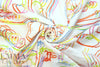 famous designer linen digital print - double vision 1.25 yd
