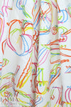 famous designer linen digital print - double vision 1.25 yd