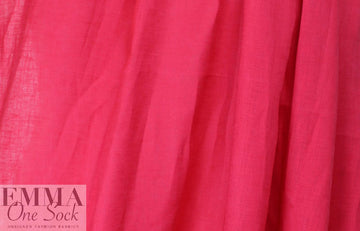 NY designer light weight linen - strawberry