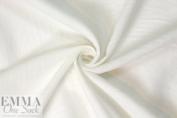 NY designer light weight tumbled linen - white 1.66 yds