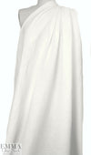 NY designer light weight tumbled linen - white
