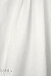 NY designer light weight tumbled linen - white