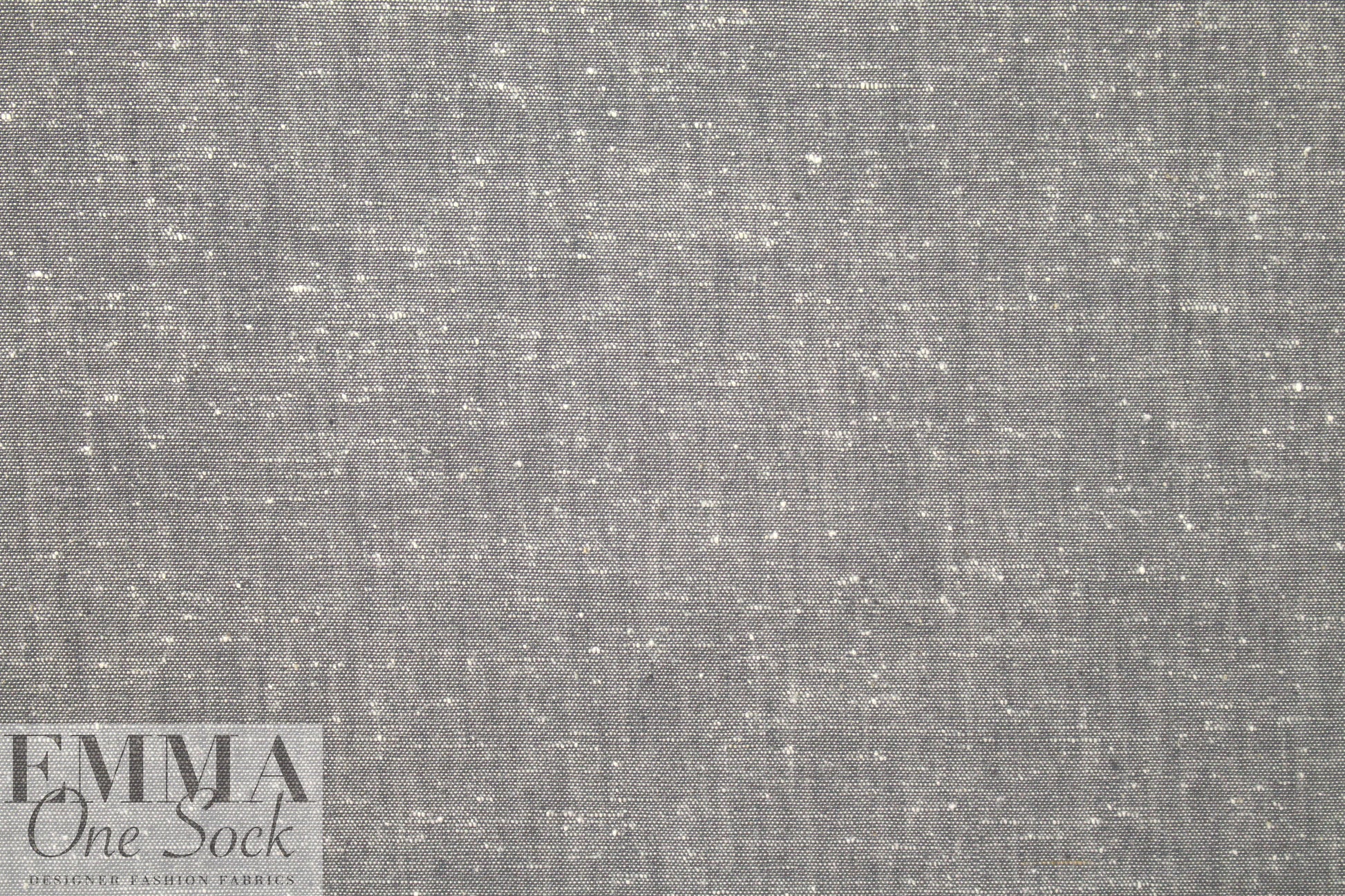 Italian cotton tweed woven - gray/white