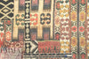 Italian linen digital print - ikat fragments