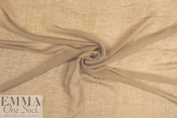 French drapey, sheer  linen gauze - tan