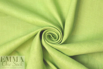 CA designer linen woven - spring green 1.33 yd