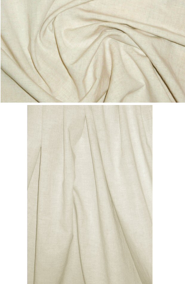 The0ry linen/cotton woven - natural crossweave .625 yds