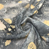 European 'sky chart' printed dressweight linen woven .625 yds