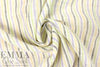 CA designer multi-stripe all linen gauze 1.875 yd