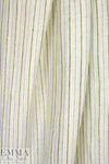 CA designer multi-stripe all linen gauze 1.375 yd