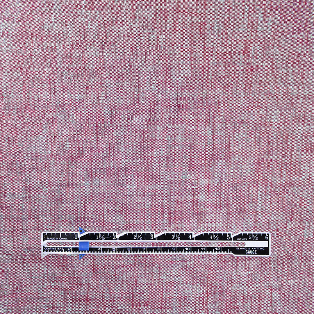 imported fine quality cross dye linen - aqua/raspberry 1.25 yds
