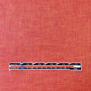 imported fine quality cross dye linen - blood orange .75 yds