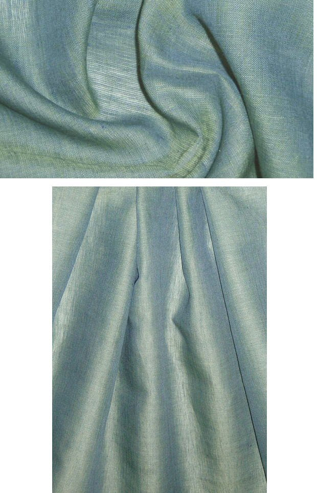 designer collection cross-dye linen - lagoon