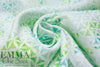 European linen digital print - flower geometry 2.25 yd