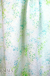 European linen digital print - flower geometry 1.625 yd