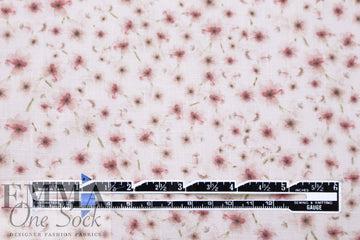 European linen digital print - seedling shower 1.5 yd
