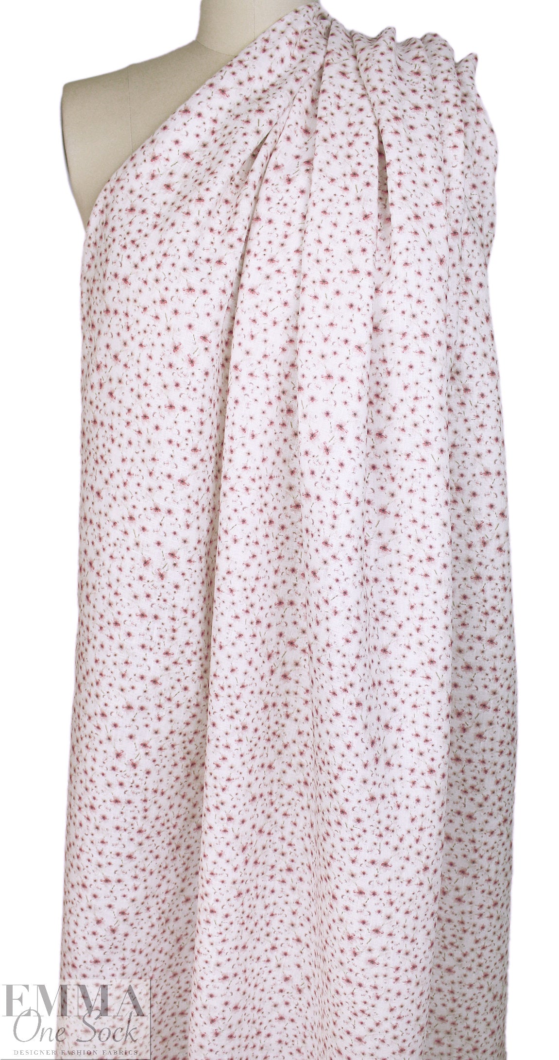 European linen digital print - seedling shower