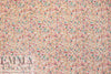 European linen digital print - peachy patchwork .75 yds