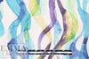 'watercolor waves' slub linen woven .5 yds