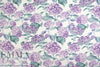 'clipped hydrangeas' slub linen woven - shades of purple 2 yd
