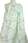 100% linen digital print - flax fields