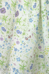 100% linen digital print - flax fields 1.875 yd