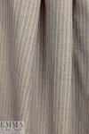 yarn-dyed thin stripe linen woven - sand/denim blue 1.5 yd