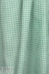 yarn-dyed mini-plaid linen woven - clover/ocean blue 1.75 yd