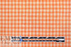 yarn dyed mini-plaid linen woven - tangerine/daylily 2.125 yd